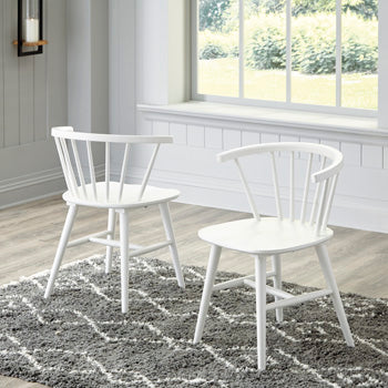 Furniture City - MS - Ashley Furniture - Grannen Dining Room - Dining Chair (Set of 2) / White - D407-01X2