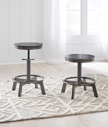 Furniture City - MS - Ashley Furniture - Torjin Dining Room - Counter Height Stool (Set of 2) / Gray - D440-324X2