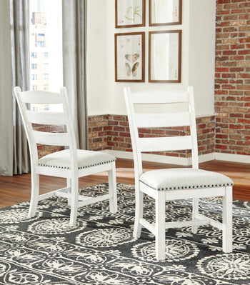 Furniture City - MS - Ashley Furniture - Valebeck Dining Room - Dining Chair (Set of 2) / Beige/White - D546-01X2