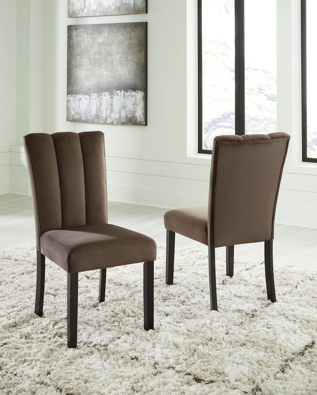 Furniture City - MS - Ashley Furniture - Jeshina Dining Chair (Set of 2) - Dining Chair (Set of 2) / Mocha - PCD581-01X2
