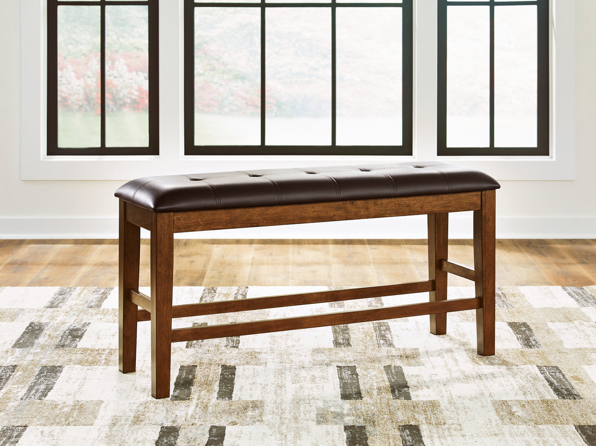 Furniture City - MS - Ashley Furniture - Ralene Dining Room - DBL Counter UPH Bench (1/CN) / Medium Brown - D594-09