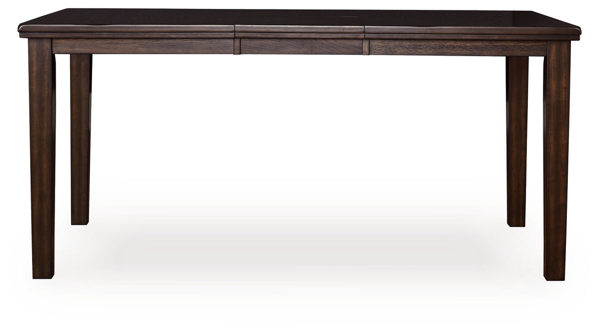 Furniture City - MS - Ashley Furniture - Haddigan Dining Room - DRM Counter Butterfly EXT TBL / Dark Brown - D596-32