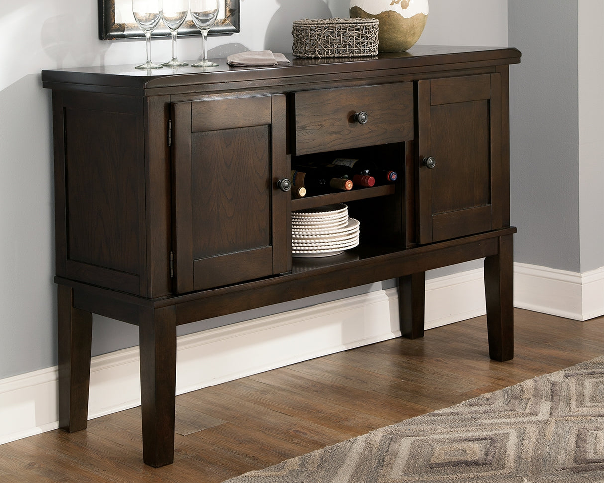 Furniture City - MS - Ashley Furniture - Haddigan Dining Room - Dining Room Server / Dark Brown - D596-60