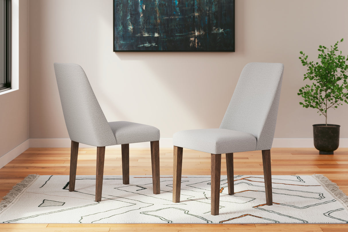Furniture City - MS - Ashley Furniture - Lyncott Dining Room - Dining Chair (Set of 2) / Gray/Brown - D615-01X2