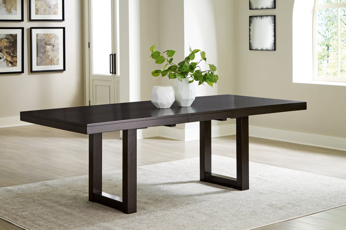 Furniture City - MS - Ashley Furniture - Neymorton Dining Room - RECT Dining Room Counter Table / Dark Grayish Brown - D618-13
