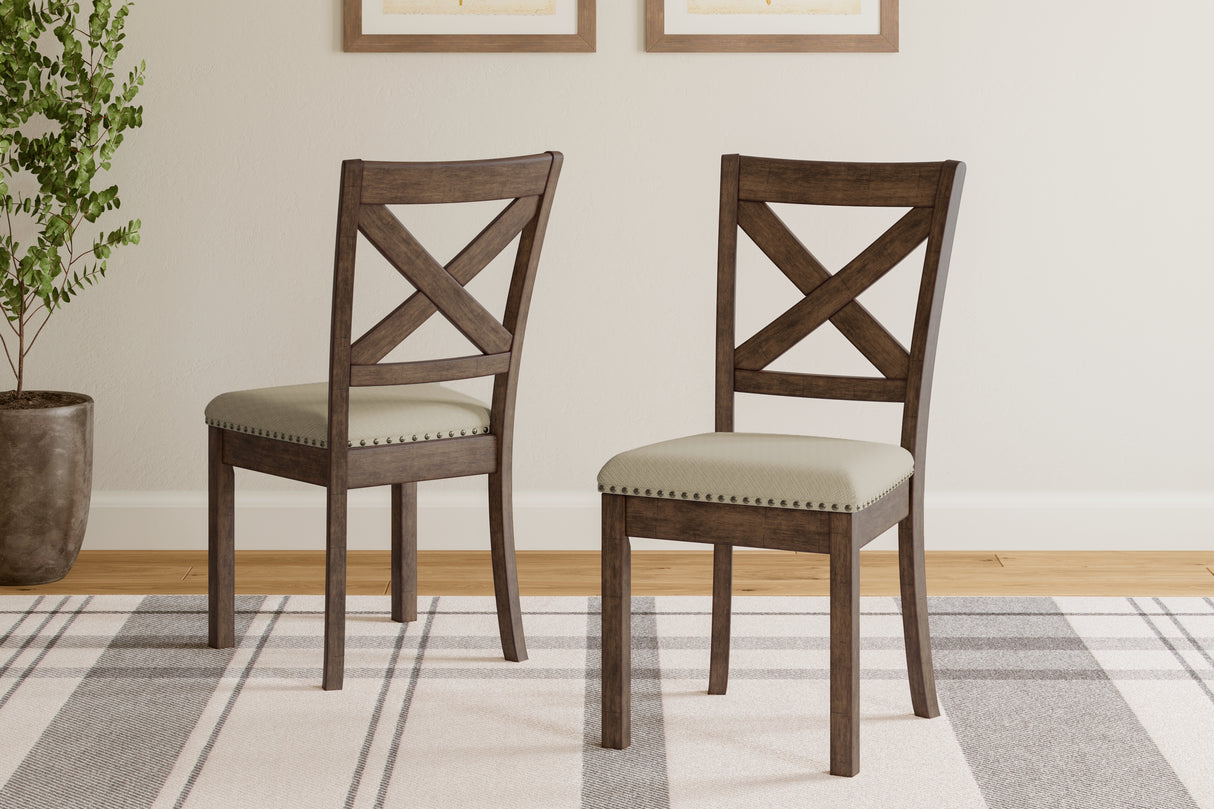 Furniture City - MS - Ashley Furniture - Moriville Dining Room - Dining Chair (Set of 2) / Beige - D631-01X2