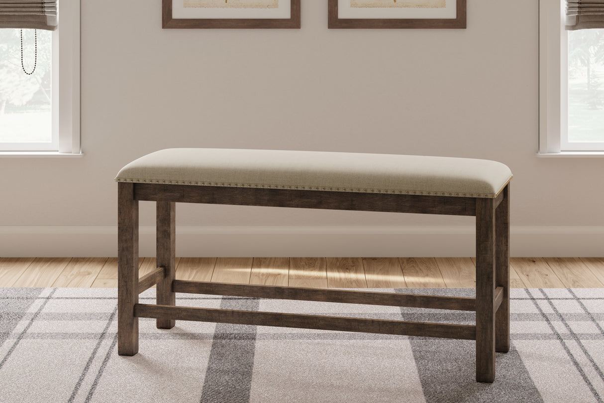 Furniture City - MS - Ashley Furniture - Moriville Dining Room - Double UPH Bench (1/CN) / Beige - D631-09