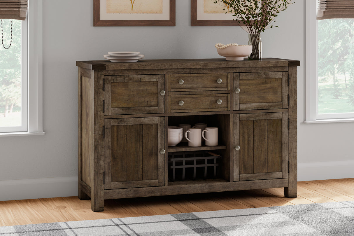 Furniture City - MS - Ashley Furniture - Moriville Dining Room - Dining Room Server / Grayish Brown - D631-60