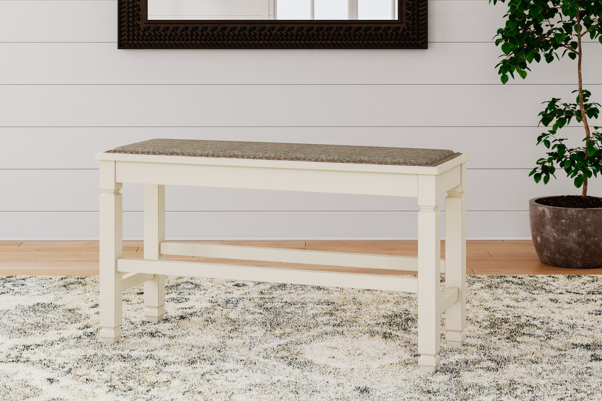 Furniture City - MS - Ashley Furniture - Bolanburg Dining Room - DBL Counter UPH Bench (1/CN) / Two-tone - D647-09