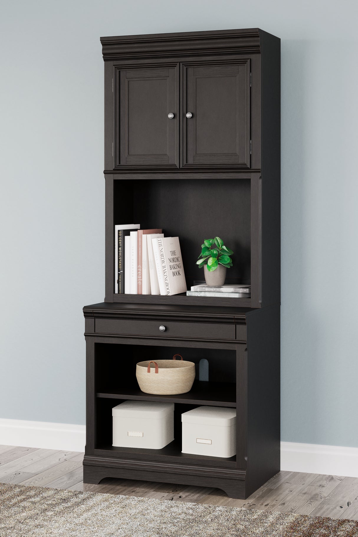 Furniture City - MS - Ashley Furniture - Beckincreek Bookcase - Bookcase / Black - H778H7