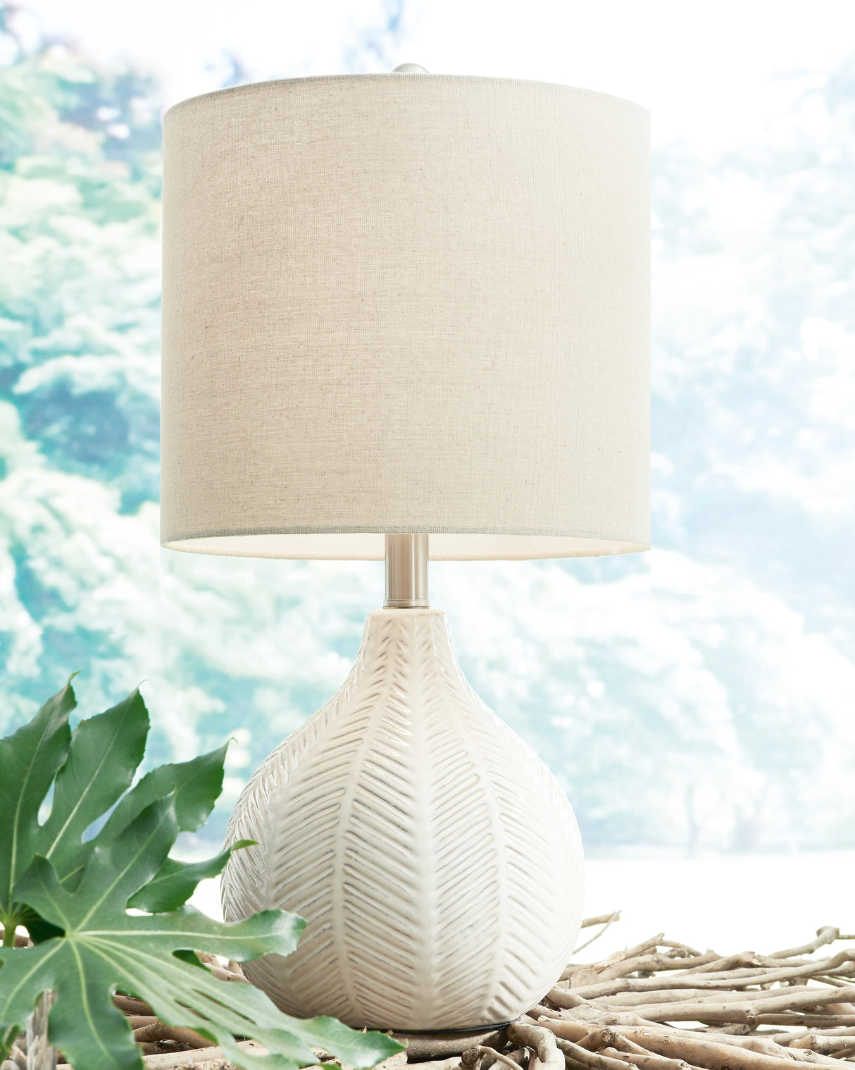 Furniture City - MS - Ashley Furniture - Rainermen Lighting - Table Lamp (Set of 2) / Off White - L180024X2