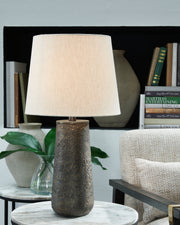 Furniture City - MS - Ashley Furniture - Chaston Lighting - Metal Table Lamp (Set of 2) / Antique Bronze Finish - L204474