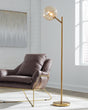 Furniture City - MS - Ashley Furniture - Abanson Lighting - Metal Floor Lamp (1/CN) / Black - L734381