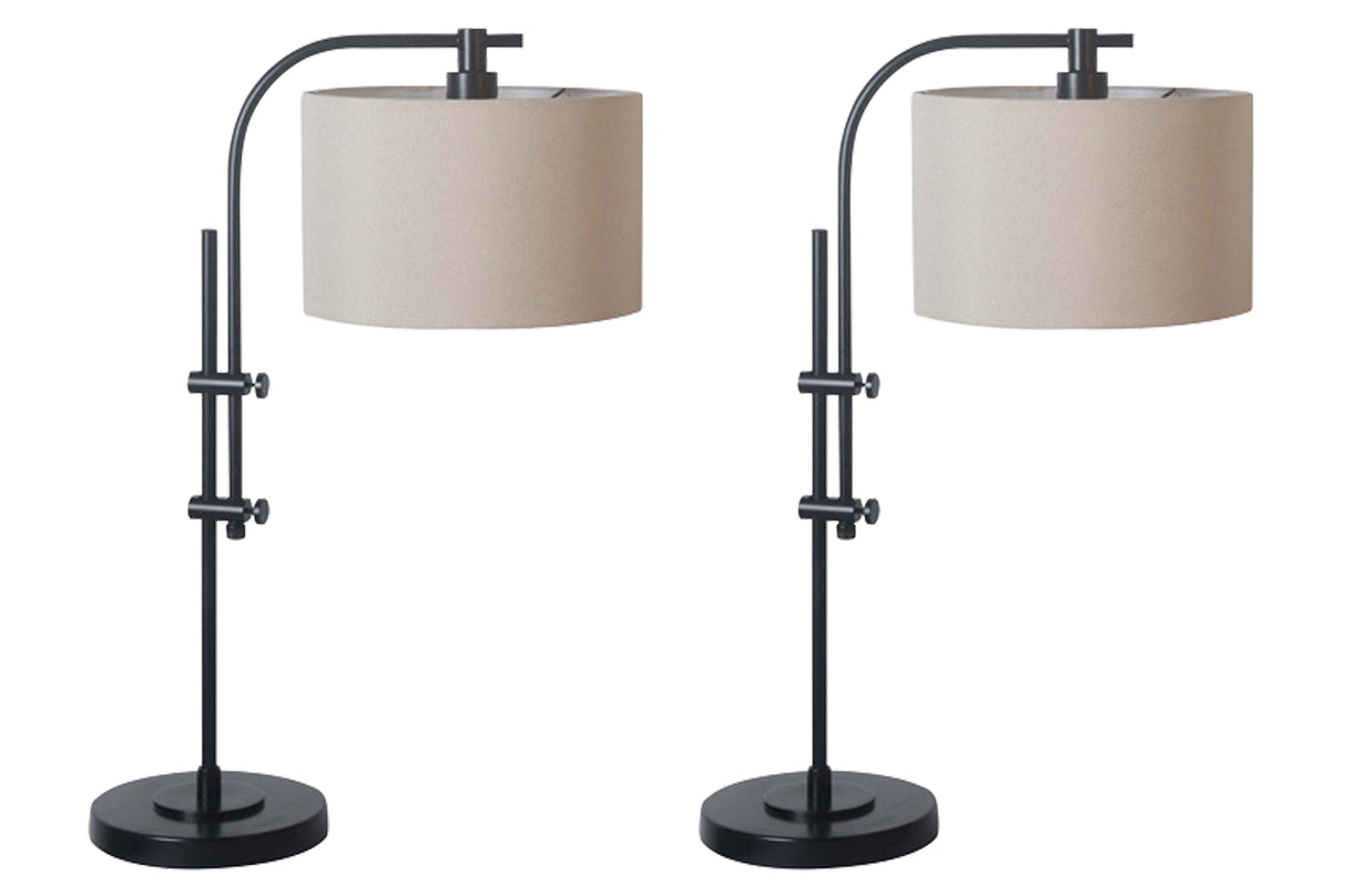 Furniture City - MS - Ashley Furniture - Baronvale Lighting - Accent Lamp (Set of 2) / Black - L206043X2