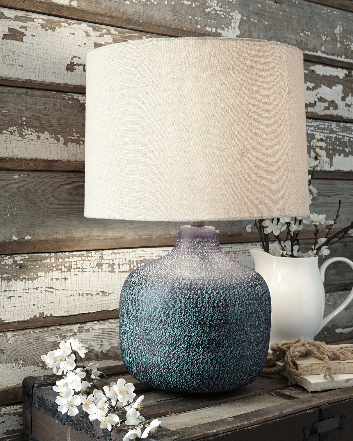 Furniture City - MS - Ashley Furniture - Malthace Lighting - Table Lamp (Set of 2) / Patina - L207304X2