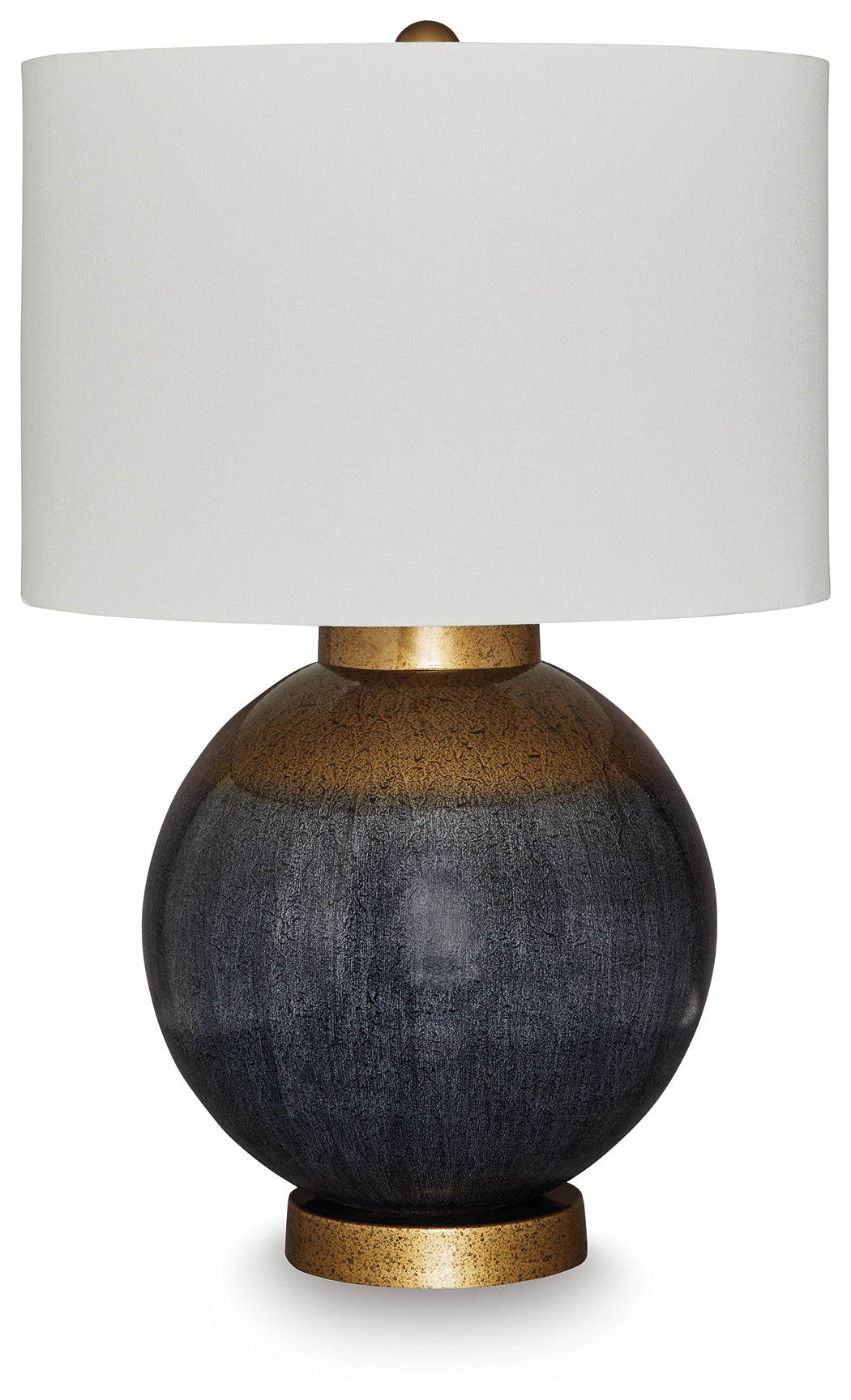 Furniture City - MS - Ashley Furniture - Adara Lighting - Metal Table Lamp (1/CN) / Blue/Gold Finish - L207564