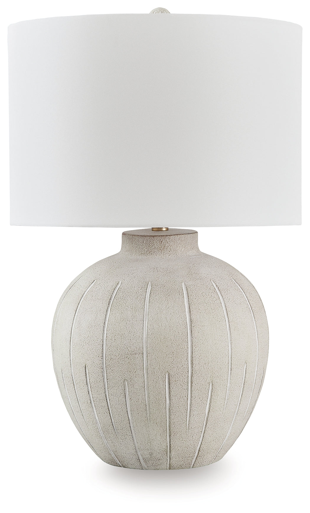 Furniture City - MS - Ashley Furniture - Calbert Lighting - Poly Table Lamp (1/CN) / Warm Gray - L235824
