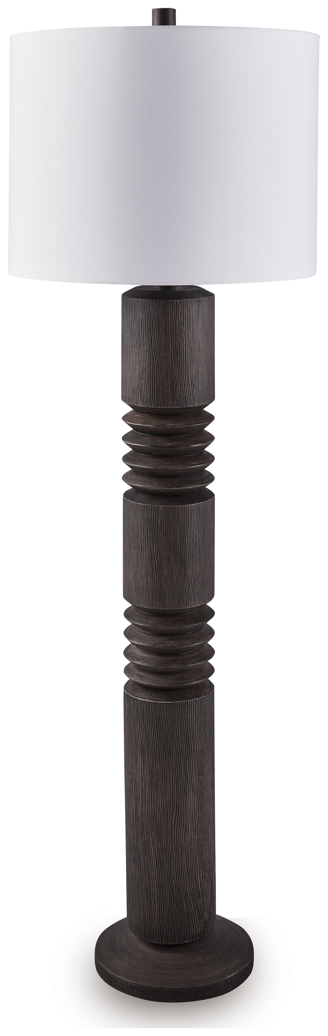 Furniture City - MS - Ashley Furniture - Fainwell Lighting - Poly Floor Lamp (1/CN) / Distressed Black - L235861