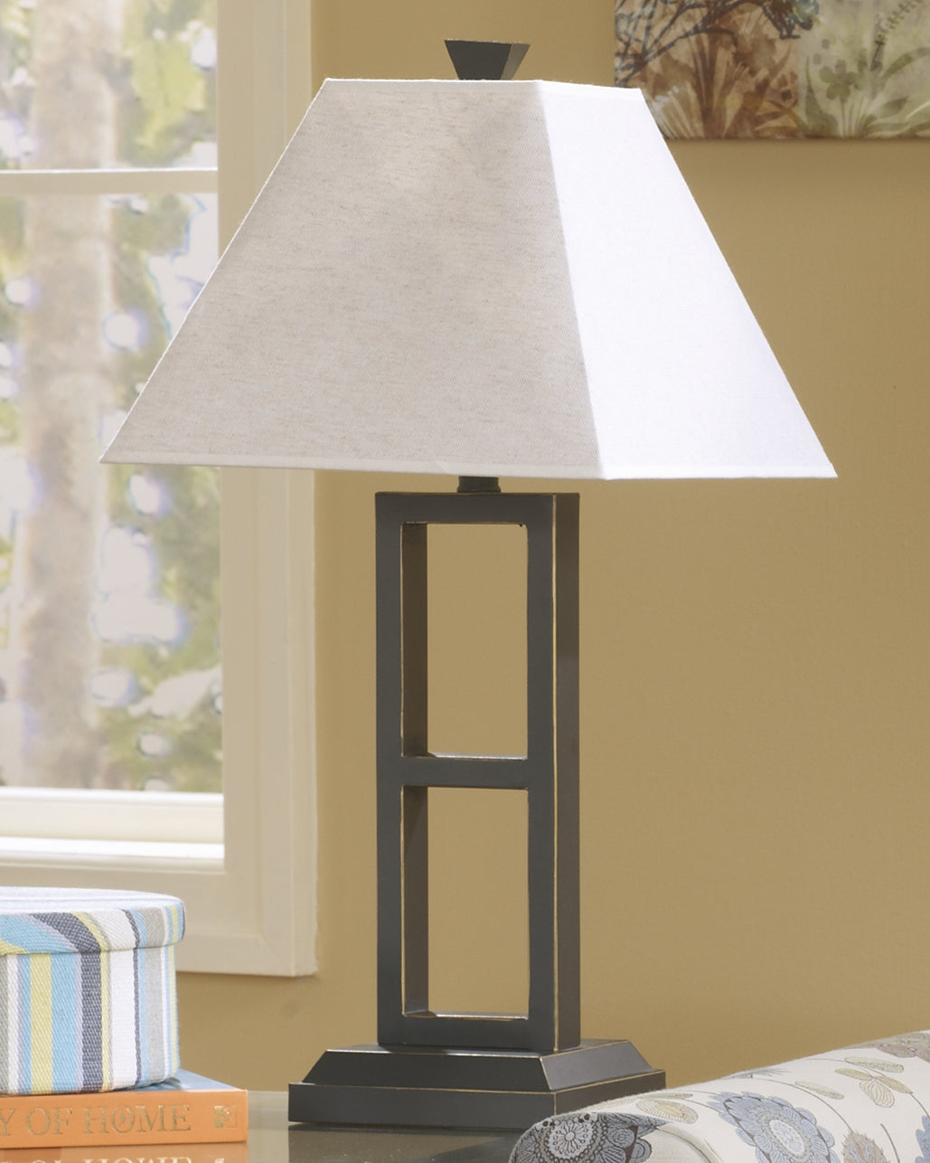 Furniture City - MS - Ashley Furniture - Deidra Lighting - Metal Table Lamp (Set of 2) / Black - L318924