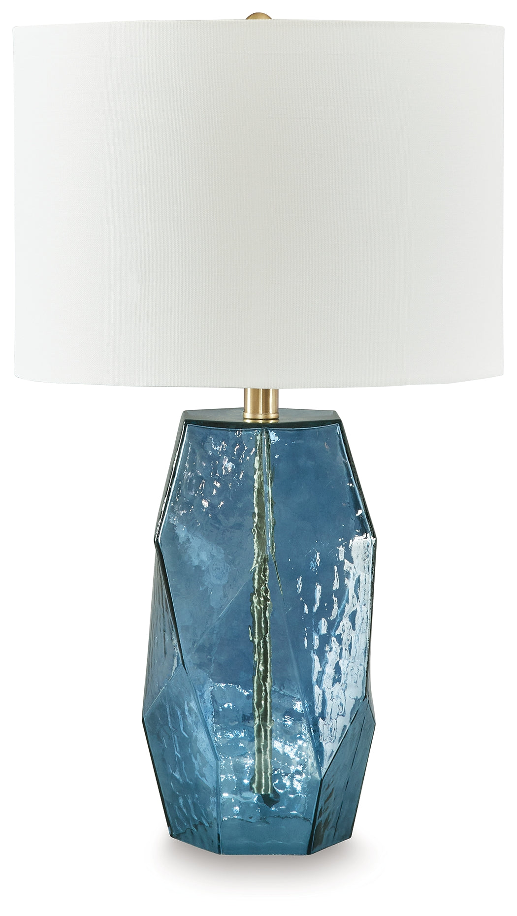 Furniture City - MS - Ashley Furniture - Tallow Lighting - Glass Table Lamp (1/CN) / Blue - L430854