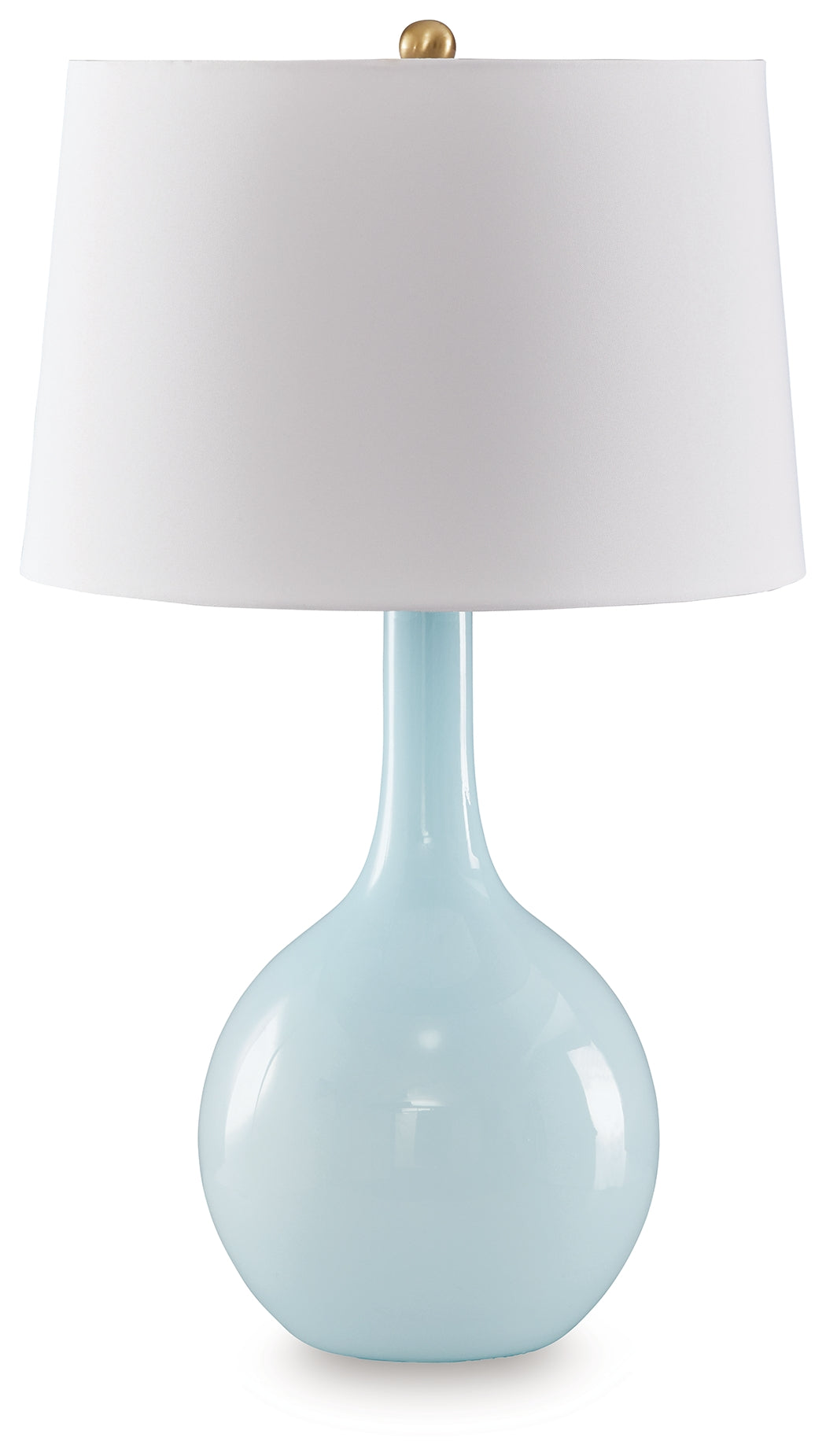 Furniture City - MS - Ashley Furniture - Rylanton Lighting - Glass Table Lamp (1/CN) / Aqua - L430874