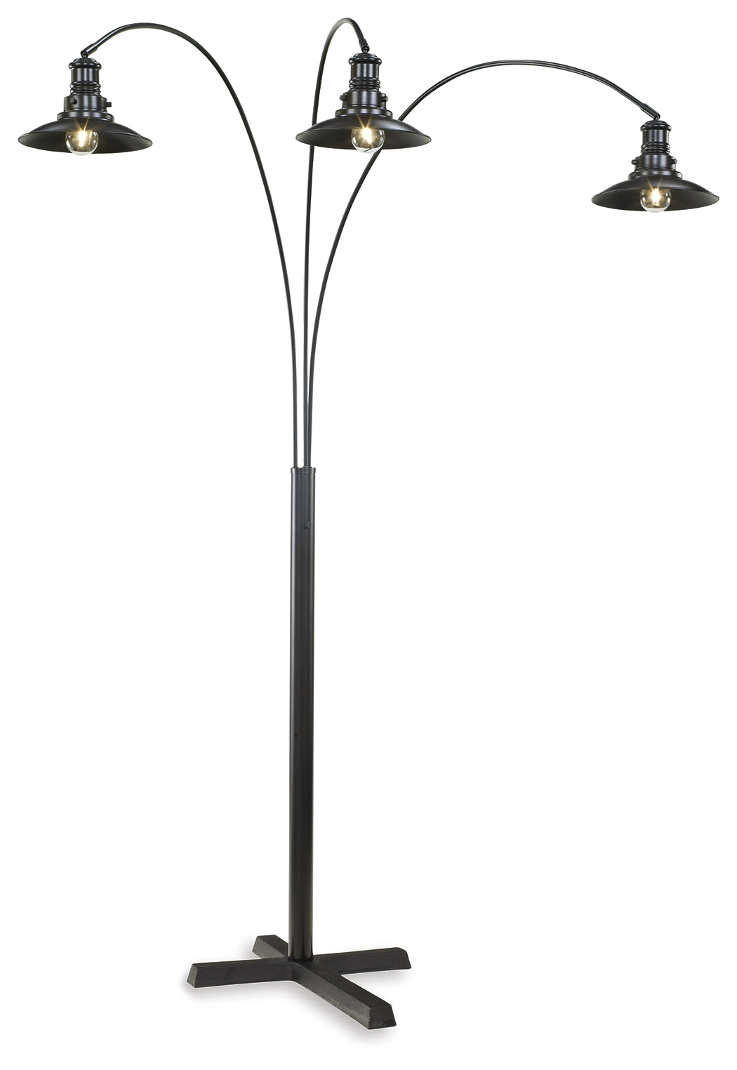 Furniture City - MS - Ashley Furniture - Sheriel Lighting - Metal Arc Lamp (1/CN) / Black - L725059