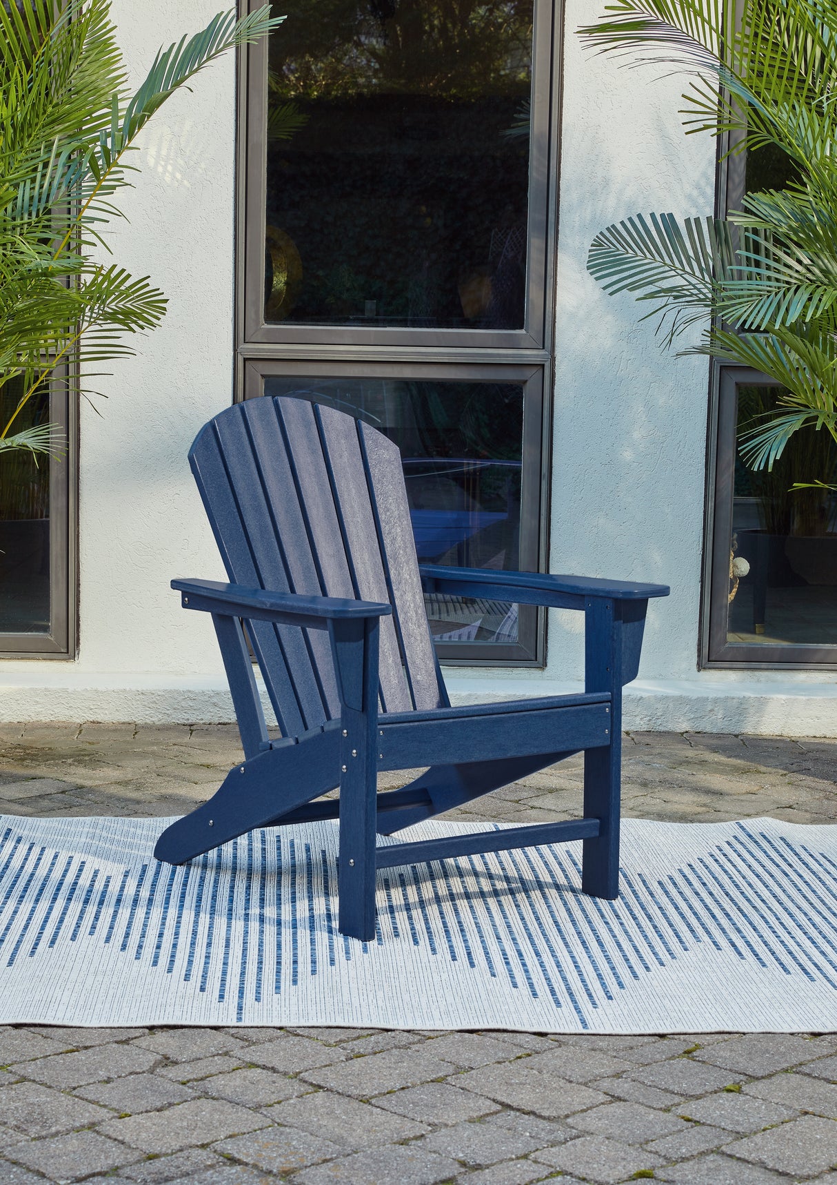 Furniture City - MS - Ashley Furniture - Sundown Treasure Outdoor - Adirondack Chair / Blue - P009-898