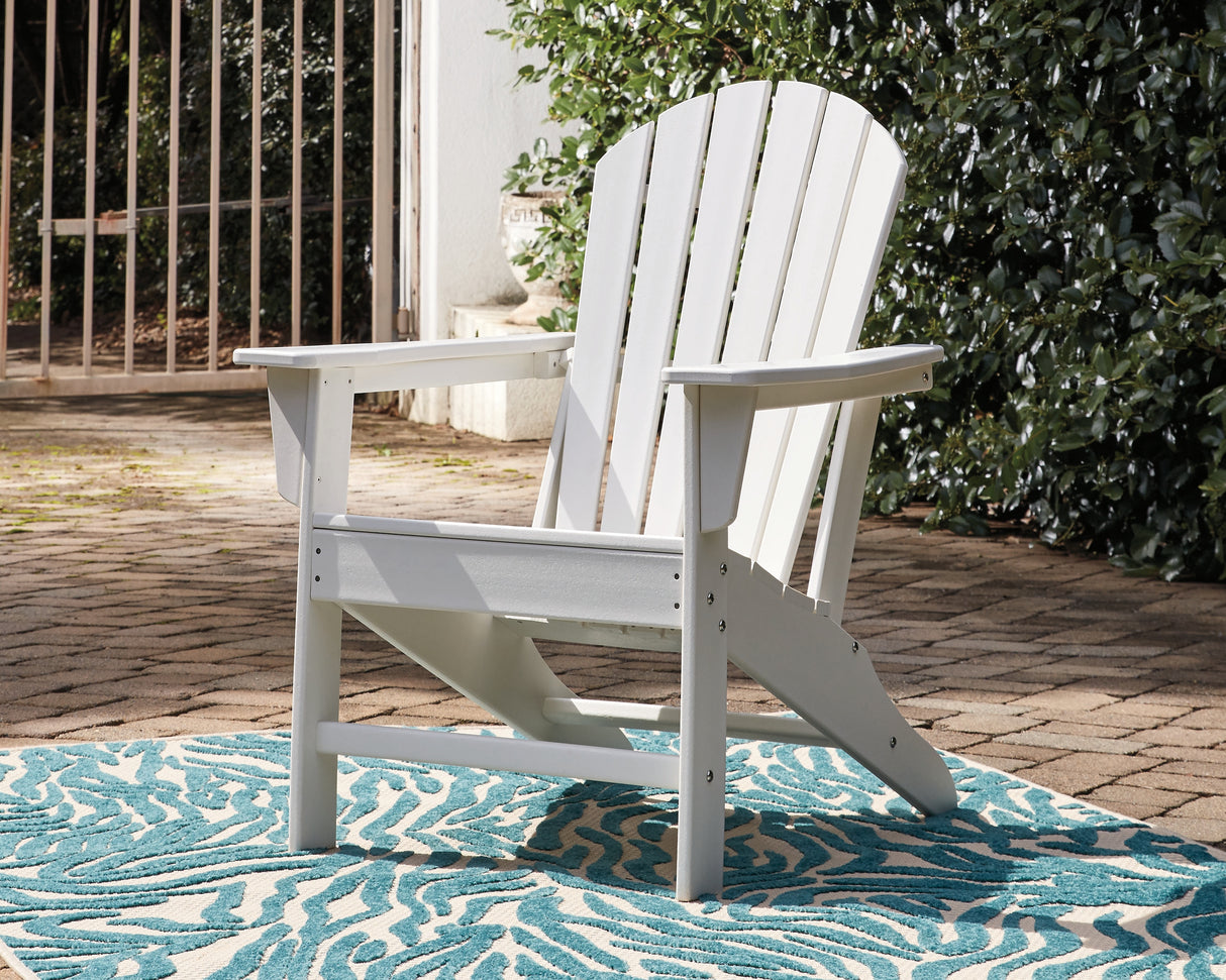 Furniture City - MS - Ashley Furniture - Sundown Treasure Outdoor - Adirondack Chair / White - P011-898