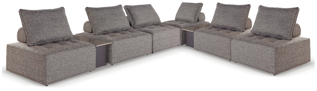 Furniture City - MS - Ashley Furniture - Bree Zee Outdoor - 8-Piece Outdoor Modular Seating / Brown - P160P14