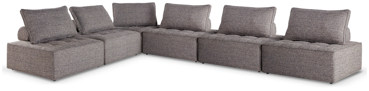 Furniture City - MS - Ashley Furniture - Bree Zee Outdoor - 6-Piece Outdoor Modular Seating / Brown - P160P11