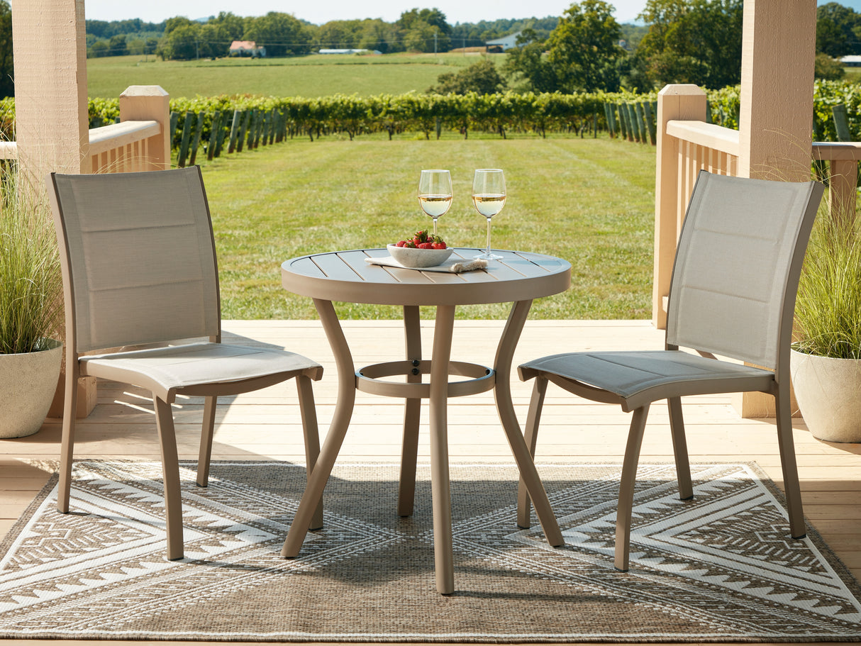 Furniture City - MS - Ashley Furniture - Mission Beach Outdoor - Chairs w/Table Set (3/CN) / Beige - PCP200-050