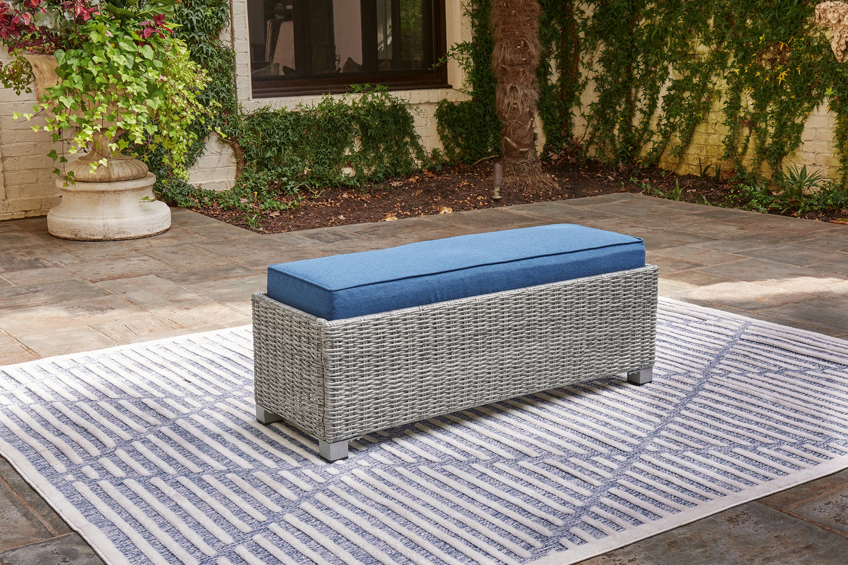 Furniture City - MS - Ashley Furniture - Naples Beach Outdoor - 4-Piece Outdoor Sectional / Light Gray - P439P2