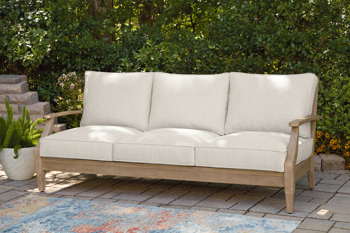 Furniture City - MS - Ashley Furniture - Carter Hall Outdoor - Sofa with Cushion / Beige - P601-838