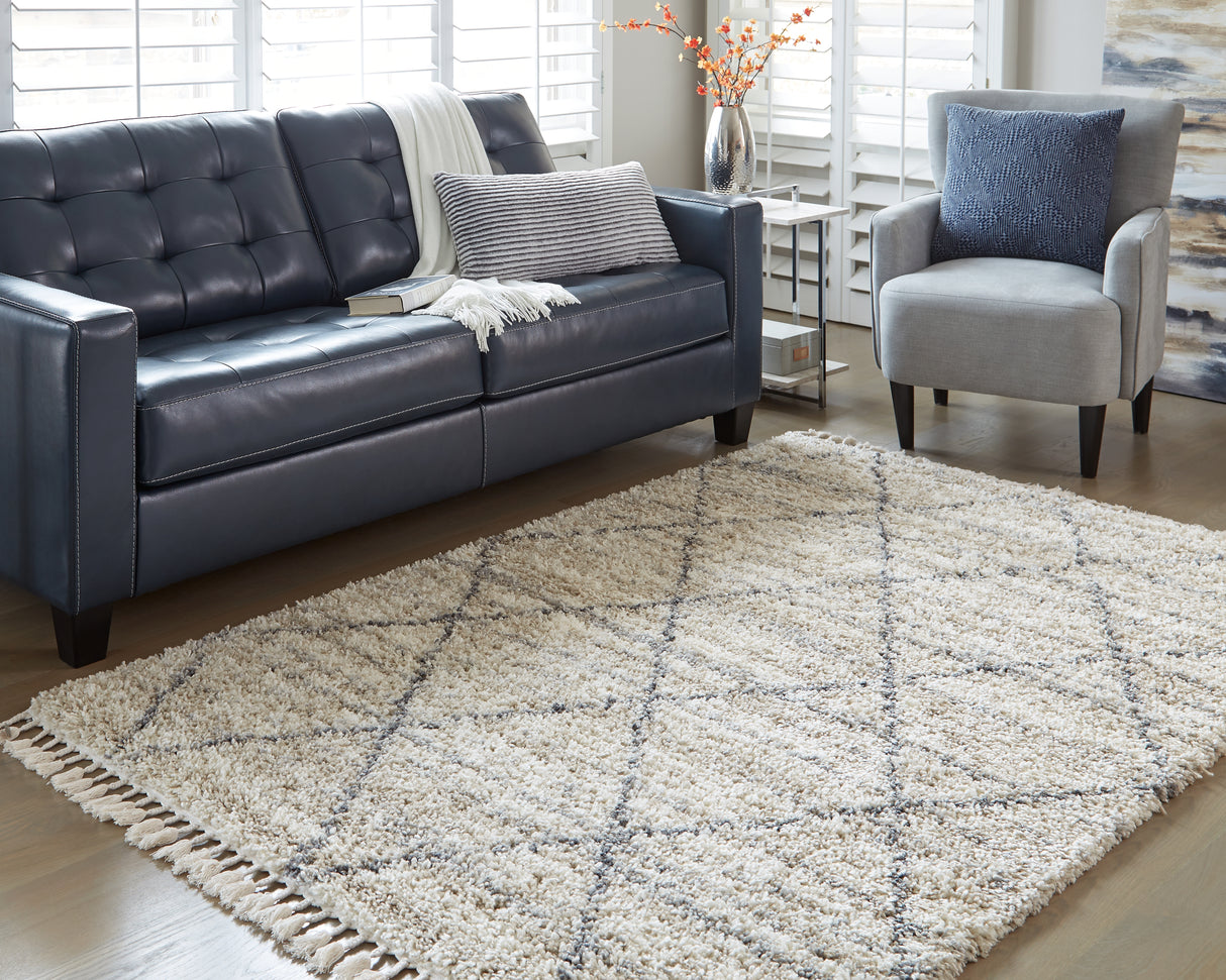 Furniture City - MS - Ashley Furniture - Abdalah Rug - 5' x 7' Rug / Beige/Gray - R404622