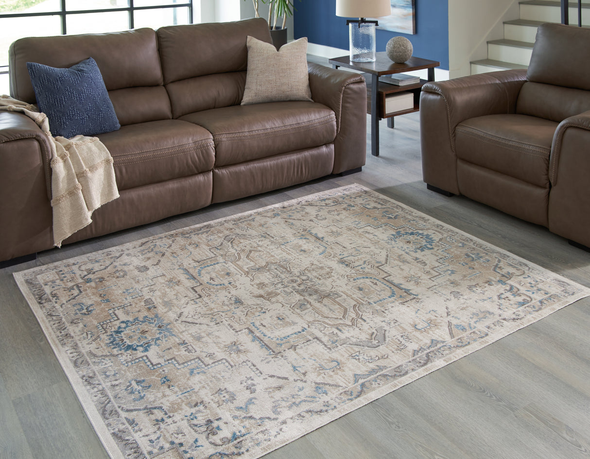 Furniture City - MS - Ashley Furniture - Barkham Rug - 5'3" x 7' Washable Rug / Multi - R405552