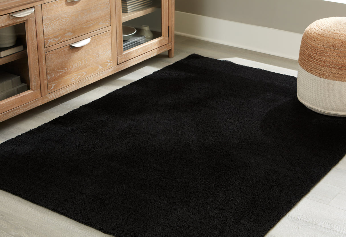 Furniture City - MS - Ashley Furniture - Anaben Rug - 8' x 10'1" Washable Rug / Black - R406311