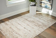 Furniture City - MS - Ashley Furniture - Kasney Rug - 5' x 7' Rug / Cream/Brown - R406852