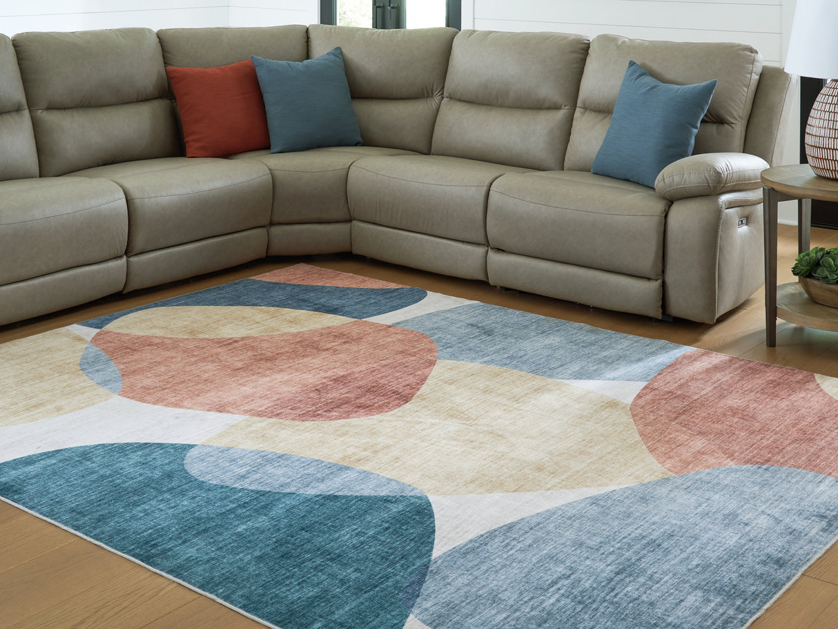 Furniture City - MS - Ashley Furniture - Chanleigh Rug - Washable 7'6" x 9'6" Area Rug / Multi - R407371