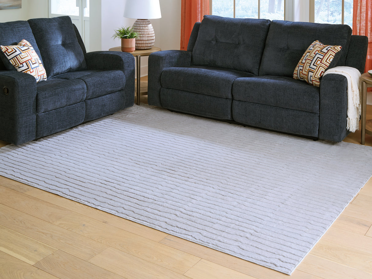Furniture City - MS - Ashley Furniture - Worthley Rug - Washable 8' x 10' Area Rug / Gray - R407451