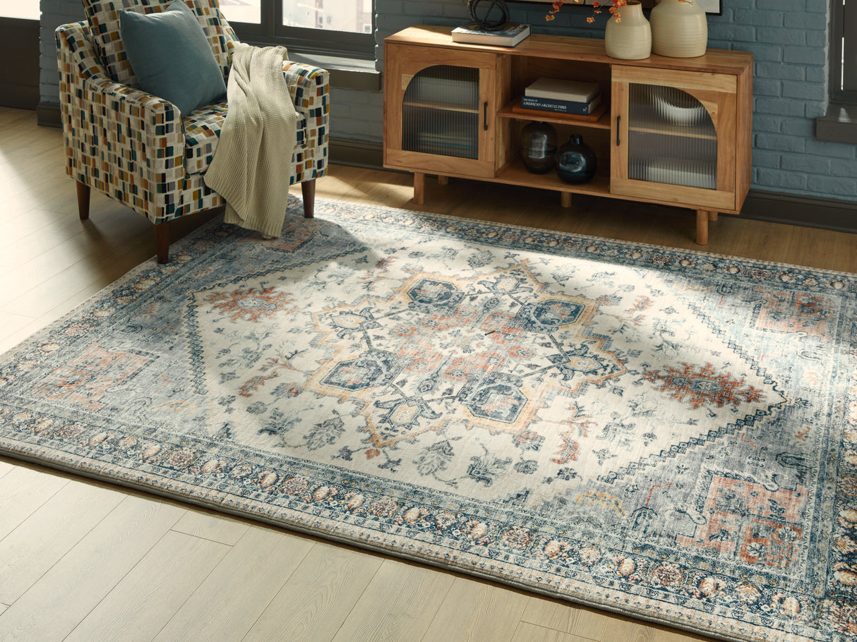 Furniture City - MS - Ashley Furniture - Wallney Rug - 5' x 7' Area Rug / Multi - R407492