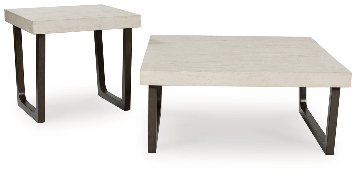 Furniture City - MS - Ashley Furniture - Westenfort Table (Set of 2) - Occasional Table Set (Set of 2) / Espresso/Gray - T202-12