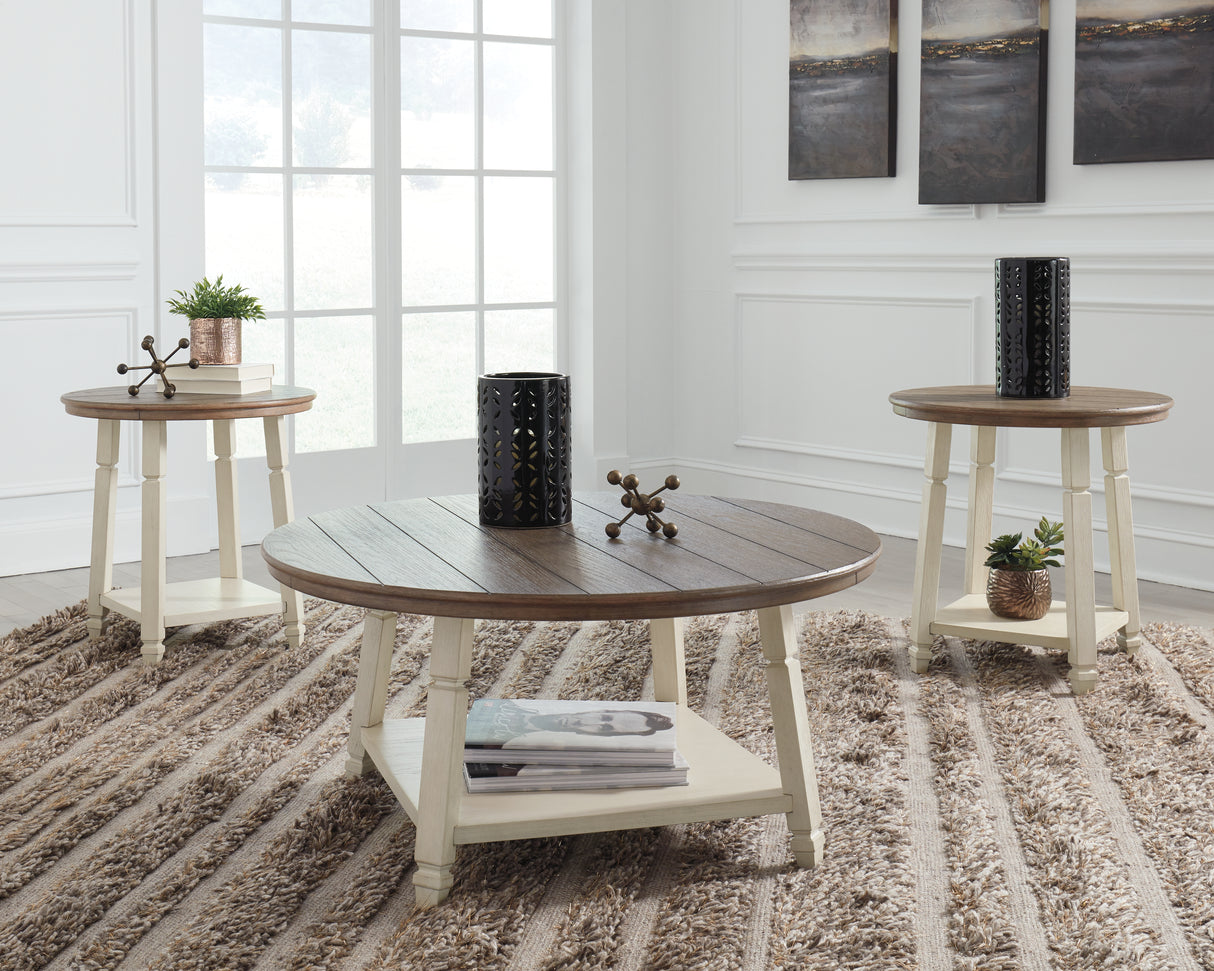 Furniture City - MS - Ashley Furniture - Bolanbrook Table (Set of 3) - Occasional Table Set (3/CN) / Two-tone - T377-13