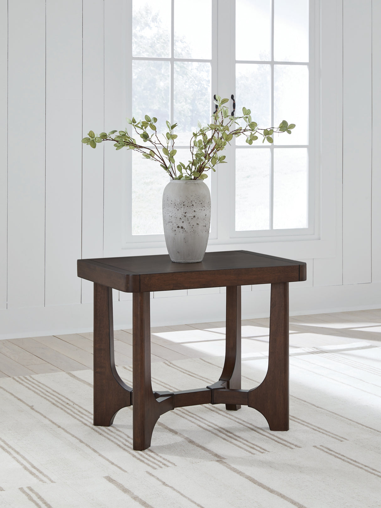 Furniture City - MS - Ashley Furniture - Korestone End Table - Rectangular End Table / Dark Brown - T438-3