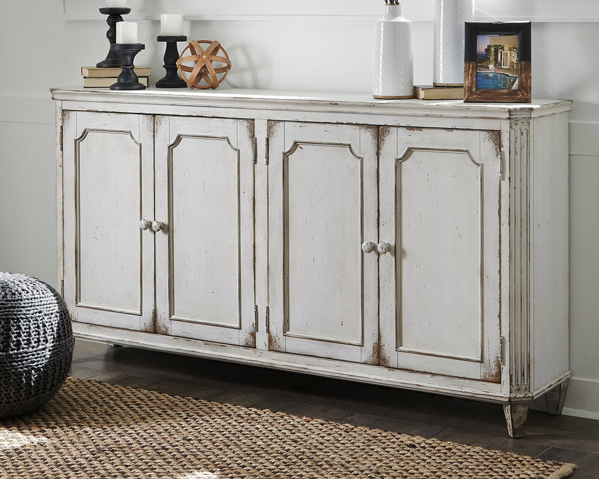 Furniture City - MS - Ashley Furniture - Mirimyn Accent Cabinet - Accent Cabinet / Antique White - T505-560