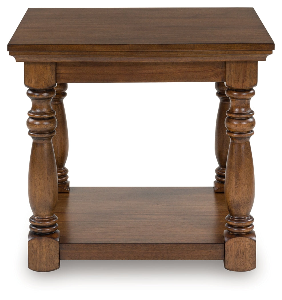 Furniture City - MS - Ashley Furniture - Sturlayne End Table - Rectangular End Table / Brown - T609-3