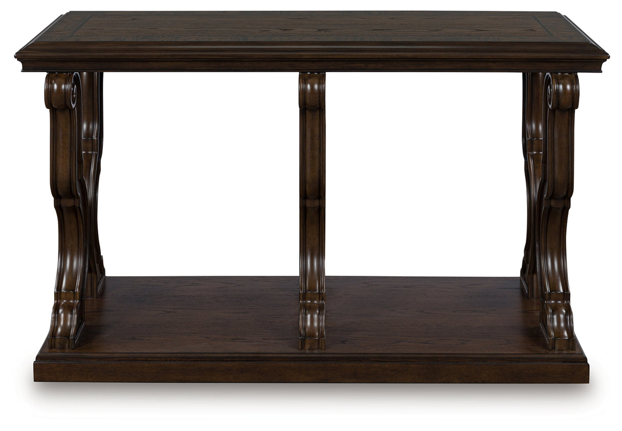 Furniture City - MS - Ashley Furniture - Maylee Sofa Table - Sofa Table / Dark Brown - T647-4
