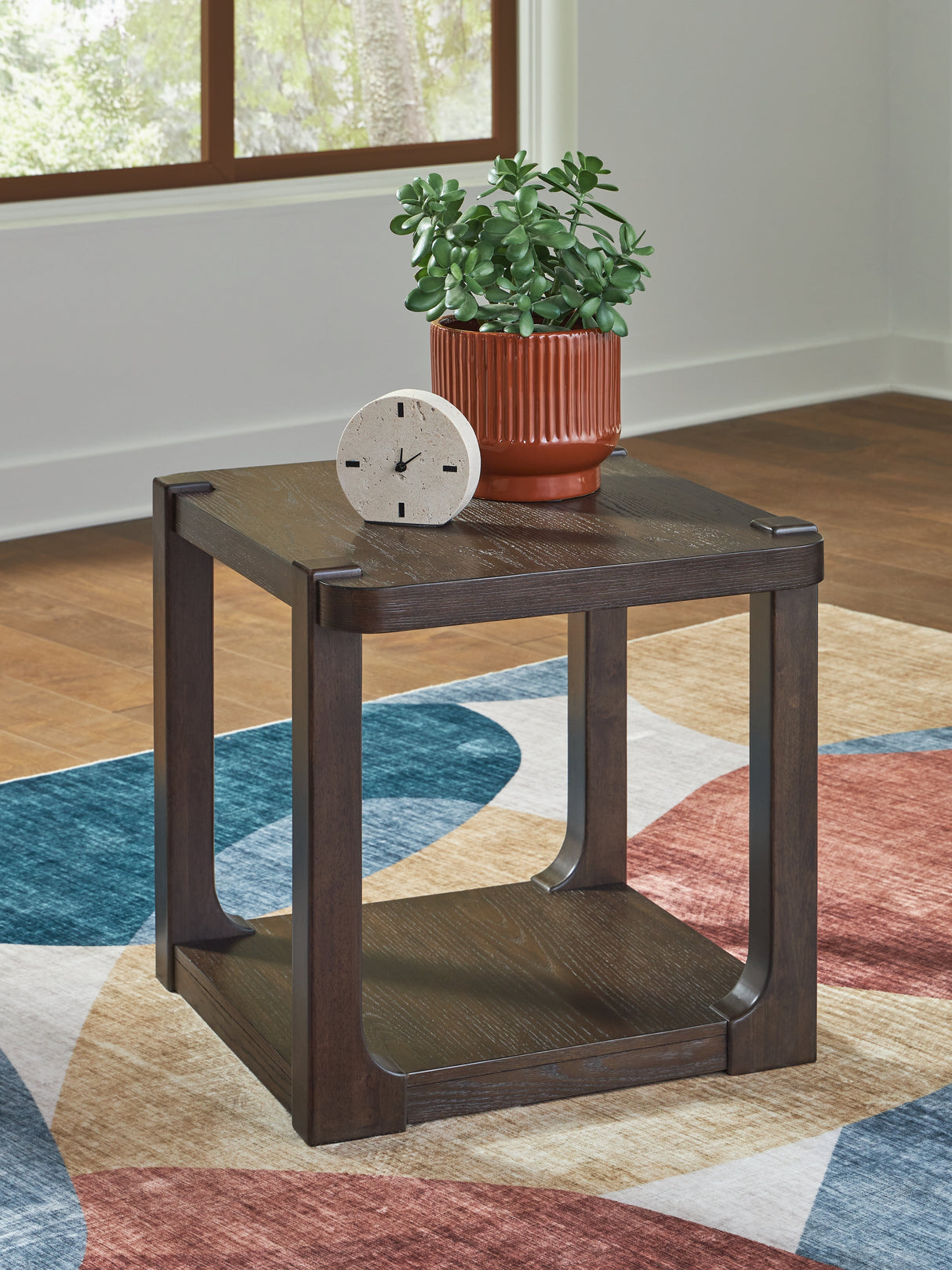 Furniture City - MS - Ashley Furniture - Breckington End Table - Rectangular End Table / Dark Brown - T656-3