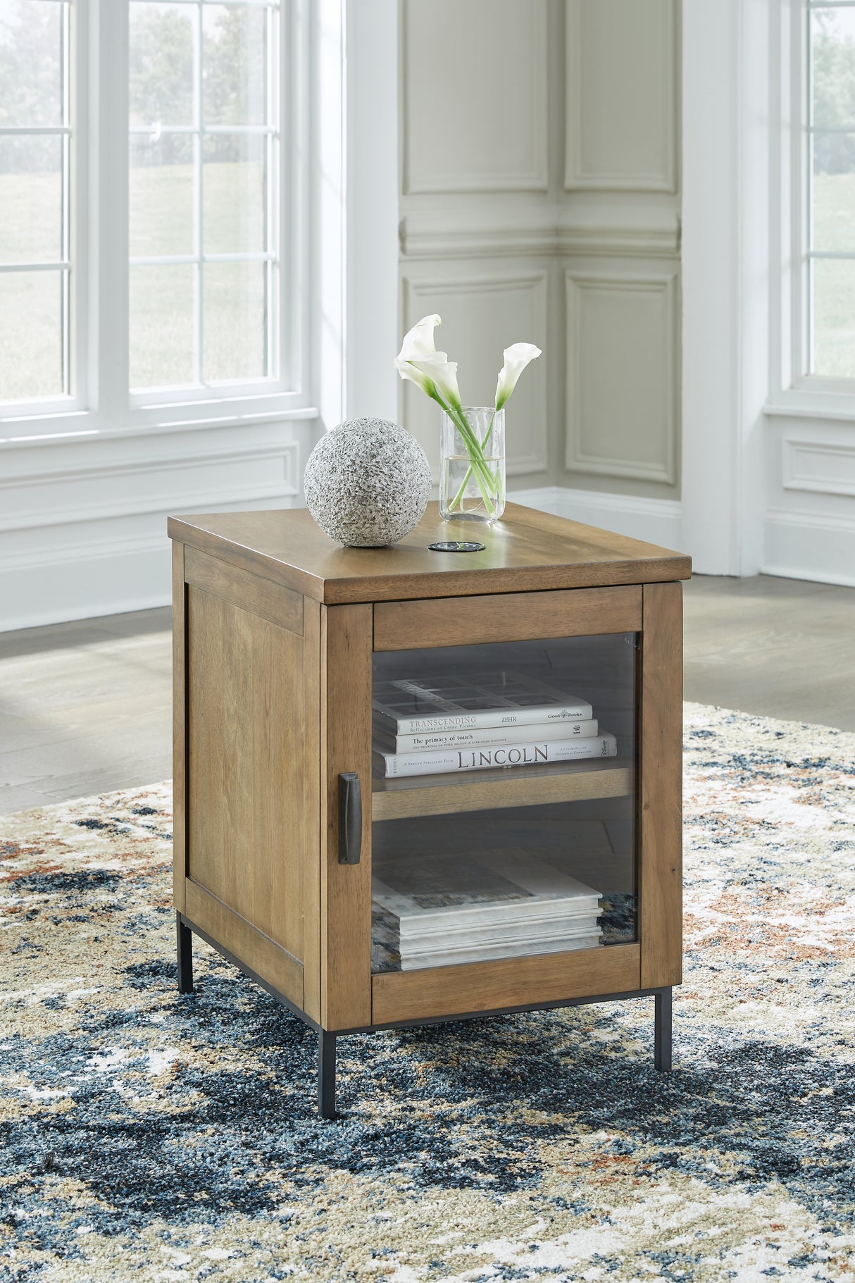 Furniture City - MS - Ashley Furniture - Torlanta Chairside End Table - Chair Side End Table / Brown - T686-7