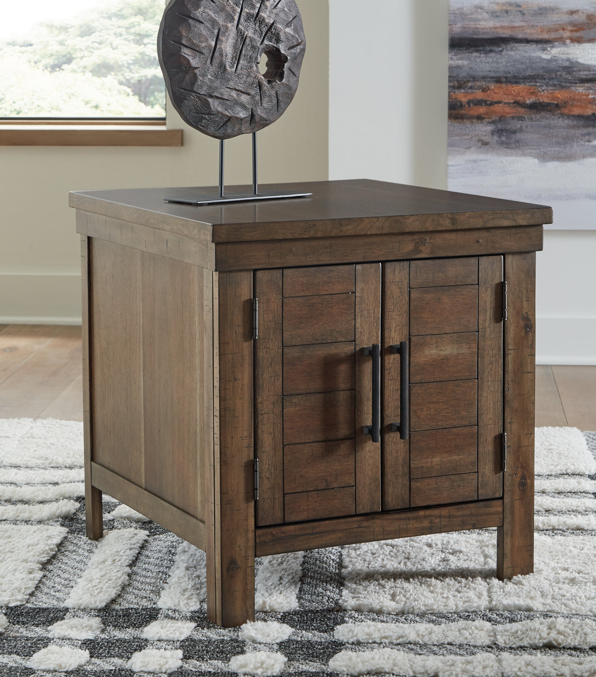 Furniture City - MS - Ashley Furniture - Moriville End Table - Rectangular End Table / Grayish Brown - T731-3