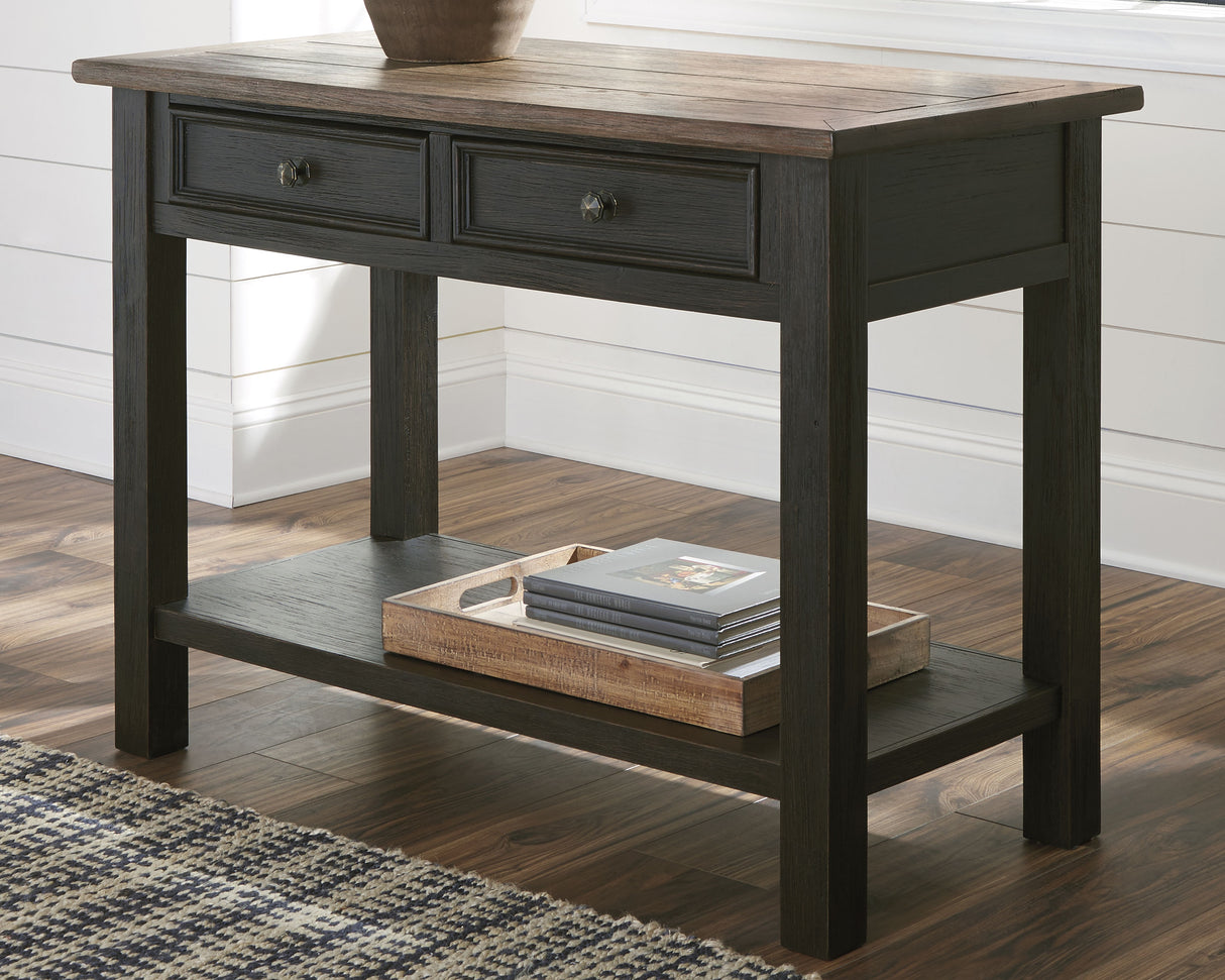 Furniture City - MS - Ashley Furniture - Tyler Creek Sofa/Console Table - Sofa Table / Grayish Brown/Black - T736-4